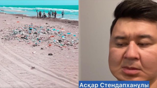 Шоумен снял шуточное видео о свалке мусора на берегу Каспия